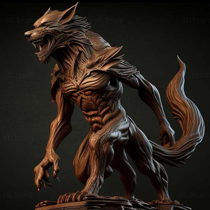 Animals werewolf 3d model